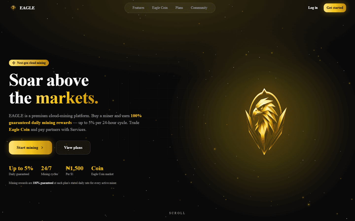 EAGLE Investment Platform homepage